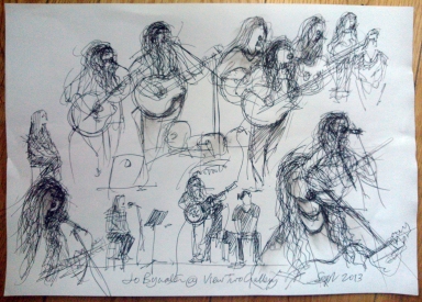 Sketch by Ken Martin, View Two Gallery Liverpool. 2013.